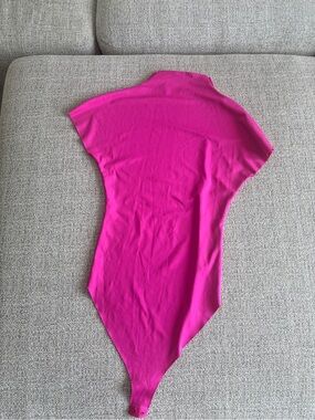 Zara Hot Pink Short-Sleeve Bodysuit